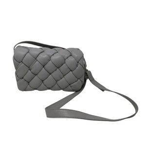 JW PEI Maze Crossbody Bag Women‎ Small Light Gray Woven Vegan Leather